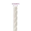 vidaXL arbejdsreb 12 mm 500 m polypropylen hvid