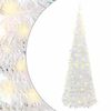 vidaXL kunstigt juletr&aelig; med 100 LED'er 150 cm pop op-funktion hvid