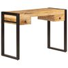 vidaXL skrivebord med 2 skuffer 110 x 50 x 77 cm massivt mangotr&aelig;