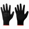 vidaXL Arbejds handsker 24 stk. Sort 7 / S Polyester