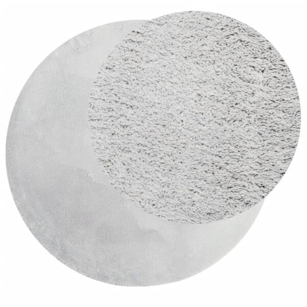 vidaXL gulvt&aelig;ppe HUARTE &Oslash; 80 cm kort luv og vaskbart gr&aring;