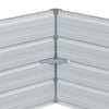 vidaXL H&aelig;vet Havebed Tr&aelig;look 129 x 129 x 45 cm Galvaniseret st&aring;l