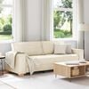 vidaXL 3-personers sofa Beige 220 cm Linned-blandet stof
