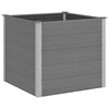 vidaXL forh&oslash;jet plantekasse 100x100x91 cm gr&aring; WPC