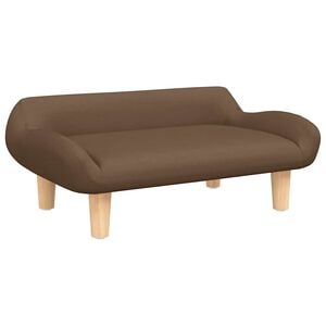 vidaXL sofa til b&oslash;rn 70x40x24 cm stof brun