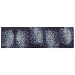 vidaXL K&oslash;kken t&aelig;ppe Bl&aring; skygge 150 x 45 cm 100% polyamid Vaskbar