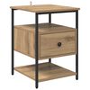 vidaXL Natskab Artisan Egetr&aelig; 40 x 42 x 56 cm Konstrueret tr&aelig;