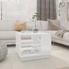 vidaXL sofabord 55x55x43 cm konstrueret tr&aelig; hvid h&oslash;jglans