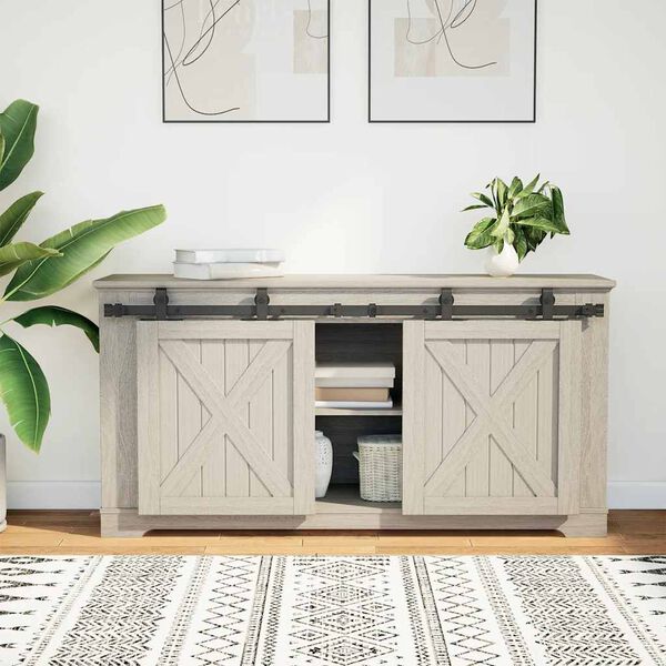 vidaXL skydel&aring;ges&aelig;t til skabe 122 cm kulstofst&aring;l