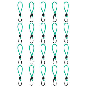 vidaXL elastiksnore med kroge 20 stk. 15 cm