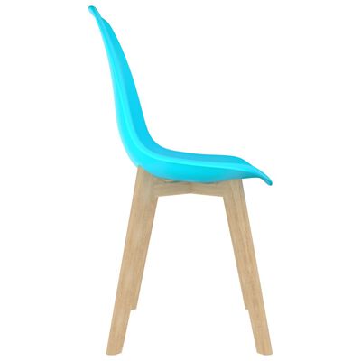 vidaXL spisebordsstole 6 stk. plastik blå