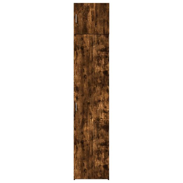 vidaXL skab 45x42,5x225 cm smalt konstrueret træ røget egetræsfarve