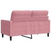 vidaXL 2-personers sofa 120 cm fløjl lyserød