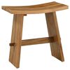 vidaXL Badev&aelig;relsesskammel Brun 50 x 29,5 x 50,5 cm Massiv Teaktr&aelig;