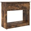 vidaXL konsolbord med skuffer 85,5x38,5x74,5 cm r&oslash;get egetr&aelig;sfarve