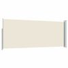 vidaXL sammenrullelig sidemarkise 120x300 cm cremefarvet