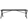 vidaXL bordben til sofabord 140x30x43 cm X-stel stål