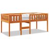 vidaXL juniorseng uden madras 90x200 cm massivt fyr gyldenbrun