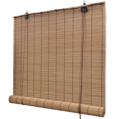 vidaXL rullegardiner 2 stk. 80 x 160 cm bambus brun