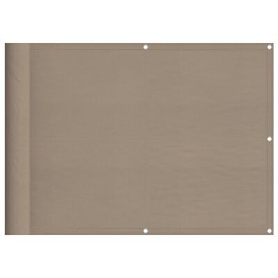 vidaXL altanafskærmning 75x1000 cm 100 % polyester gråbrun