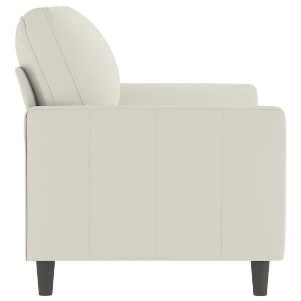 vidaXL 2-personers sofa 120 cm velour cremefarvet