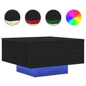 vidaXL Sofabord Sort eg 55 x 55 x 31 cm Konstrueret tr&aelig;