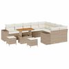 vidaXL Havesofa S&aelig;t 12 stk. Beige polyrattan
