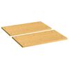 vidaXL kogepladel&aring;g 2 stk. 50x28x1,5 cm bambus