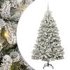 vidaXL Kunstigt juletr&aelig; 180 cm 300 LED'er Varm hvid PVC og St&aring;l
