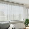 vidaXL Lace Gardin med gardiner Blomstret Hvid 160 x 500 cm Polyester