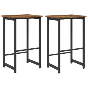 vidaXL Barb&aelig;nk 2 stk. Gammelt tr&aelig; 40 x 32 x 74 cm Konstrueret tr&aelig;