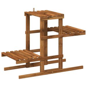 vidaXL Planteholder Naturfarvet 82 x 36 x 60 cm Massivt Akacietr&aelig;