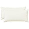 vidaXL Pudebetr&aelig;k 2 pcs HOUTEN Hvid 40 x 80 cm Faux Linned