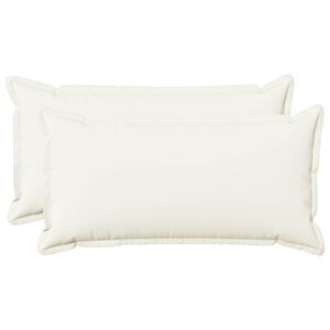 vidaXL Pudebetr&aelig;k 2 pcs HOUTEN Hvid 40 x 80 cm Faux Linned