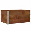 vidaXL pallerammer 3 stk. 120x80 cm massivt fyrretr&aelig; brun