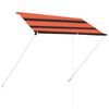 vidaXL foldemarkise 200x150 cm orange og brun