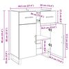 vidaXL Sideboard Gammelt tr&aelig; 69,5 x 34 x 90 cm Konstrueret tr&aelig;