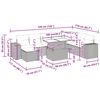vidaXL sofas&aelig;t til haven 9 dele med hynder polyrattan akacietr&aelig; sort