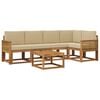 vidaXL Udend&oslash;rs sofagruppe 6 stk. 5-personers Naturlig og Beige