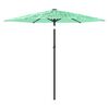 vidaXL haveparasol med st&aring;lstang 268x268x226 cm gr&oslash;n
