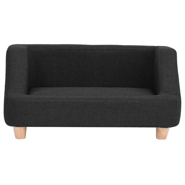 vidaXL hundesofa 95x63x39 cm linned sort