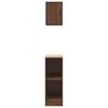 vidaXL skabe til garagen 2 stk. konstrueret træ brun egetræsfarve
