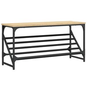 vidaXL skoreol 90x30x45 cm konstrueret tr&aelig; sonoma-eg