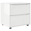 vidaXL Opbevaringsskab 60 x 48 x 57 cm Konstrueret tr&aelig; H&oslash;j gloss hvid