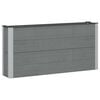 vidaXL H&oslash;jbed Gr&aring; 150 x 30 x 72 cm WPC og Aluminium