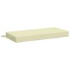 vidaXL B&aelig;nkpude SOEST 100% polyester Cremefarvet 60 x 40 x 8 cm