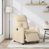 vidaXL eldrevet l&aelig;nestol stof Cremefarvet