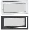 vidaXL K&aelig;ldervindue RISOR 120 x 60 cm PVC og glas Antracit