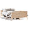 vidaXL sengeramme uden madras 120x190 cm massivt fyrretr&aelig;