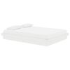 vidaXL sengeramme 135x190 cm dobbelt massivt fyrretr&aelig; hvid